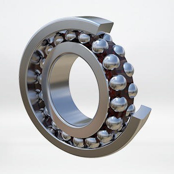 Dvigubos eilės savaime išsilyginantys rutuliniai guoliai